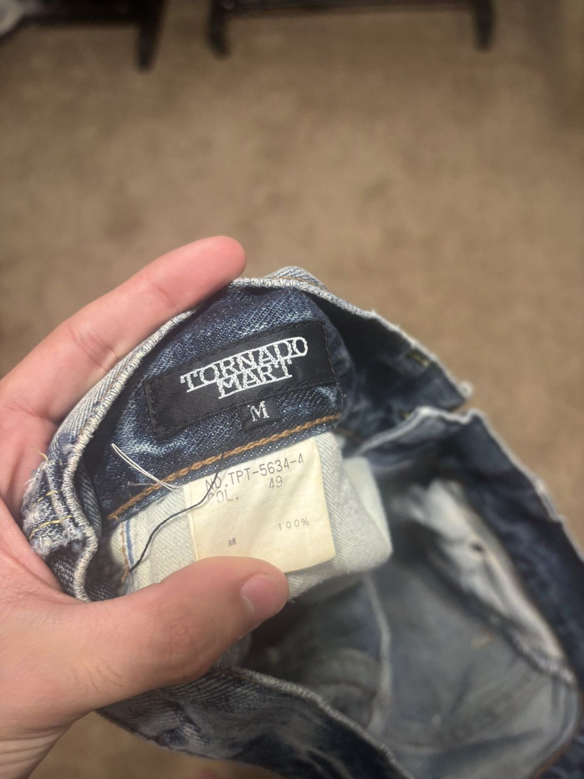 Tornado Mart tornado mart distressed denim Size US 30 / EU 46 - 3 Thumbnail