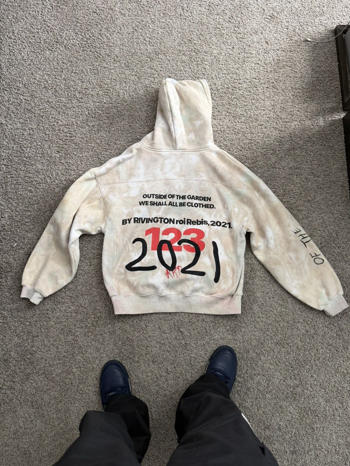 Other RRR123 Inspired "123" Hoodie - Cream - Size M Size US M / EU 48-50 / 2 - 4 Thumbnail