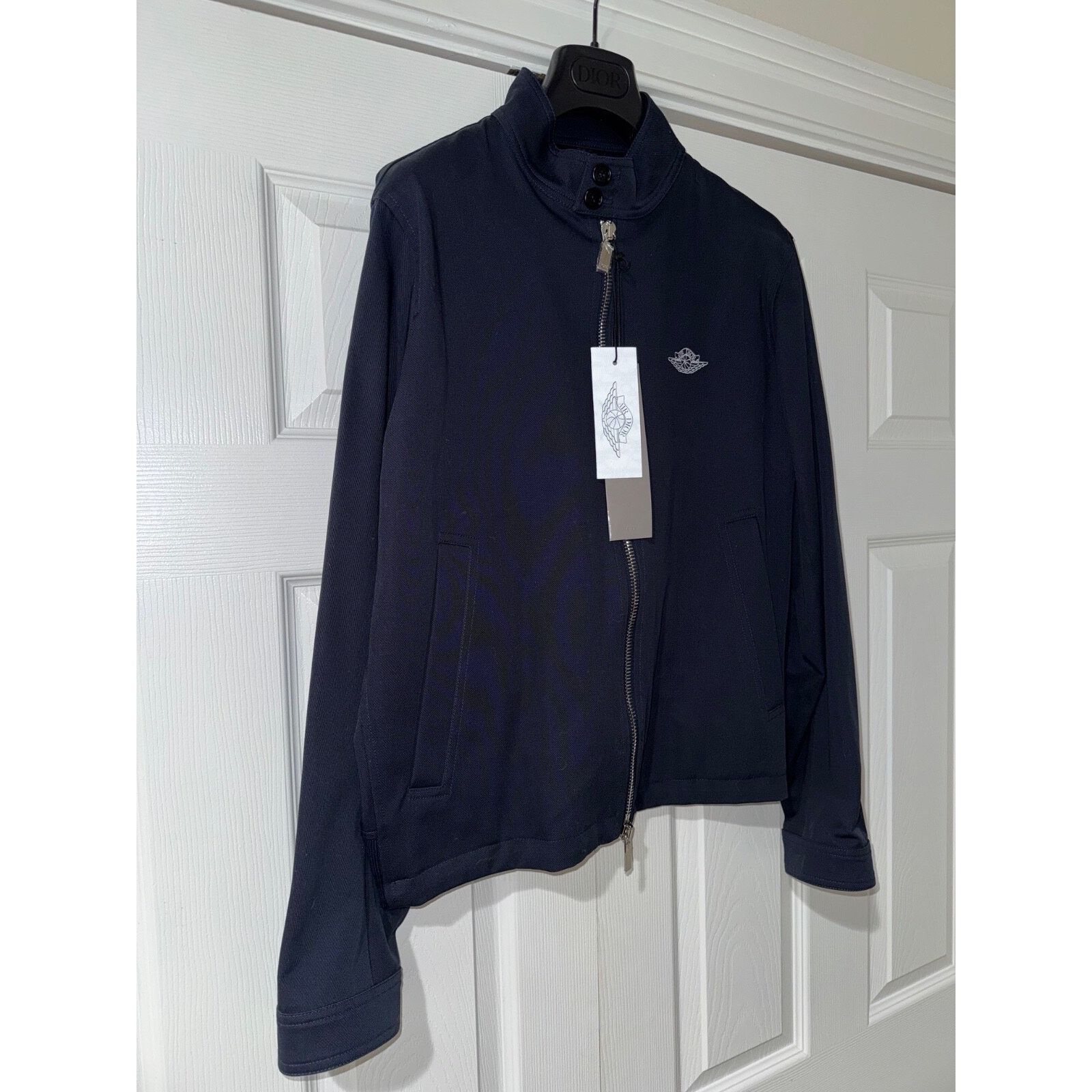 Dior Dior Air Logo Zip Up Double Zipper Woven Moto Jacket Coat 48 Size US M / EU 48-50 / 2 - 7 Thumbnail