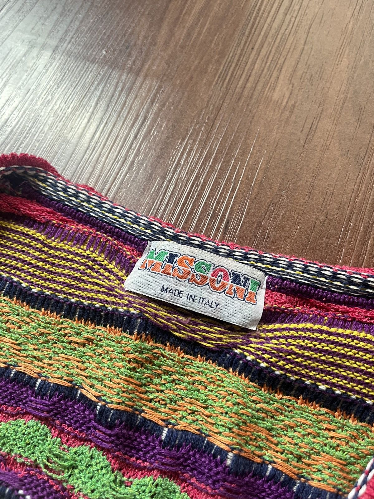 Coogi × Missoni 1990's Missoni colorful Botton Knit Cardigan Size US S / EU 44-46 / 1 - 4 Thumbnail