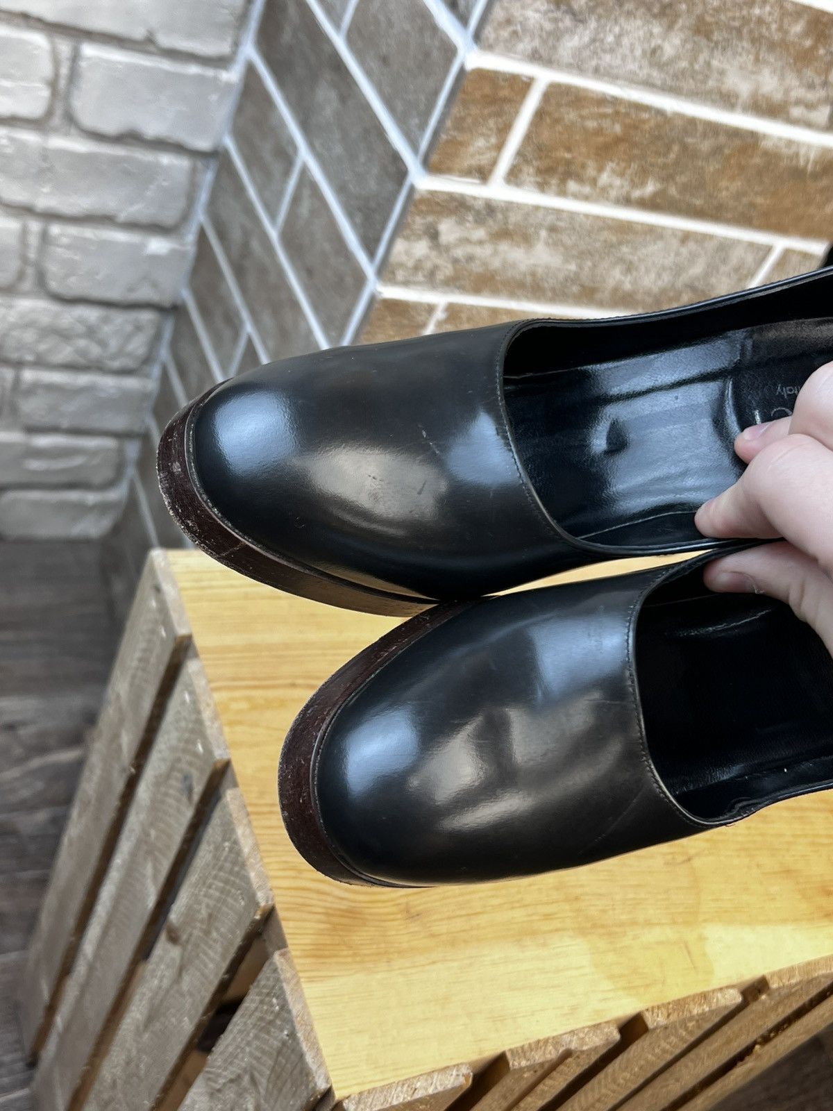 Gucci Gucci by Tom Ford Block Heels Leather Shoes Size US 7.5 / IT 37.5 - 9 Thumbnail
