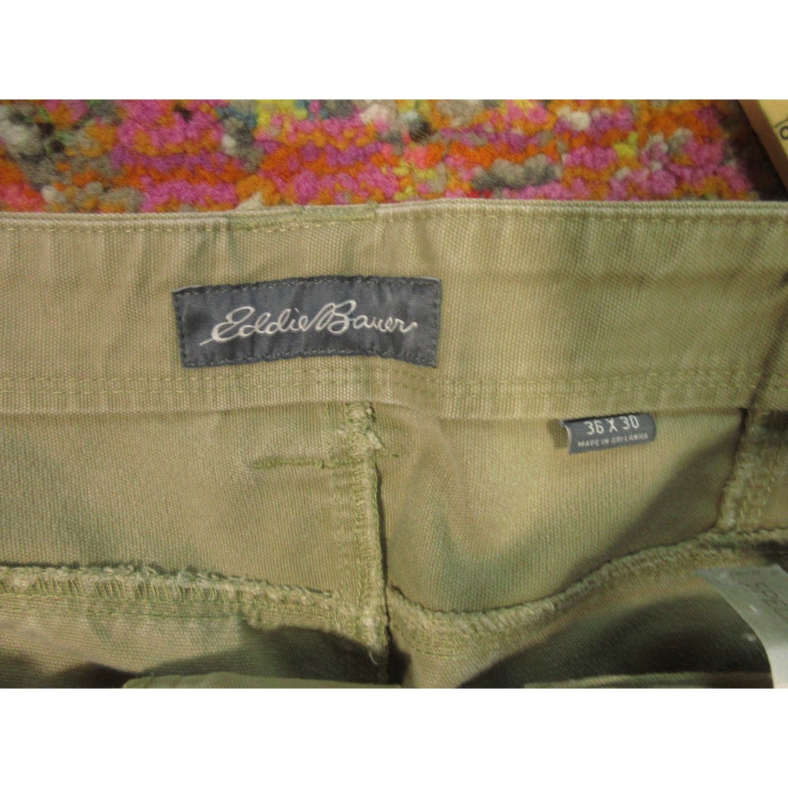 Eddie Bauer Eddie Bauer Pants Men 36x30 Tan Canvas Workwear Relaxed Fit Flex Knee Phone Pocket Size US 36 / EU 52 - 3 Thumbnail