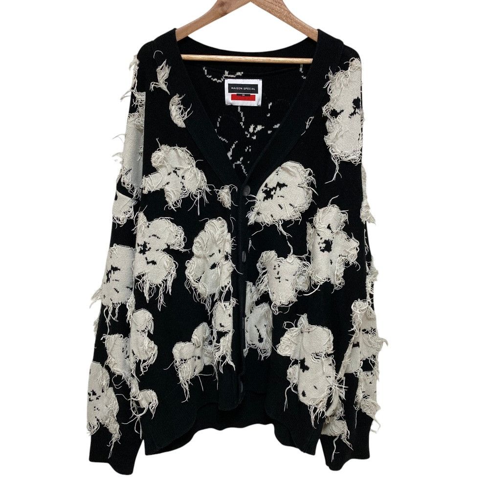 Other Other MAISON SPECIAL Neo Grunge Flower Cut Jacquard Cardigan Textile Tops 11222361327 DUTY FREE for USA Size ONE SIZE - 1 Thumbnail