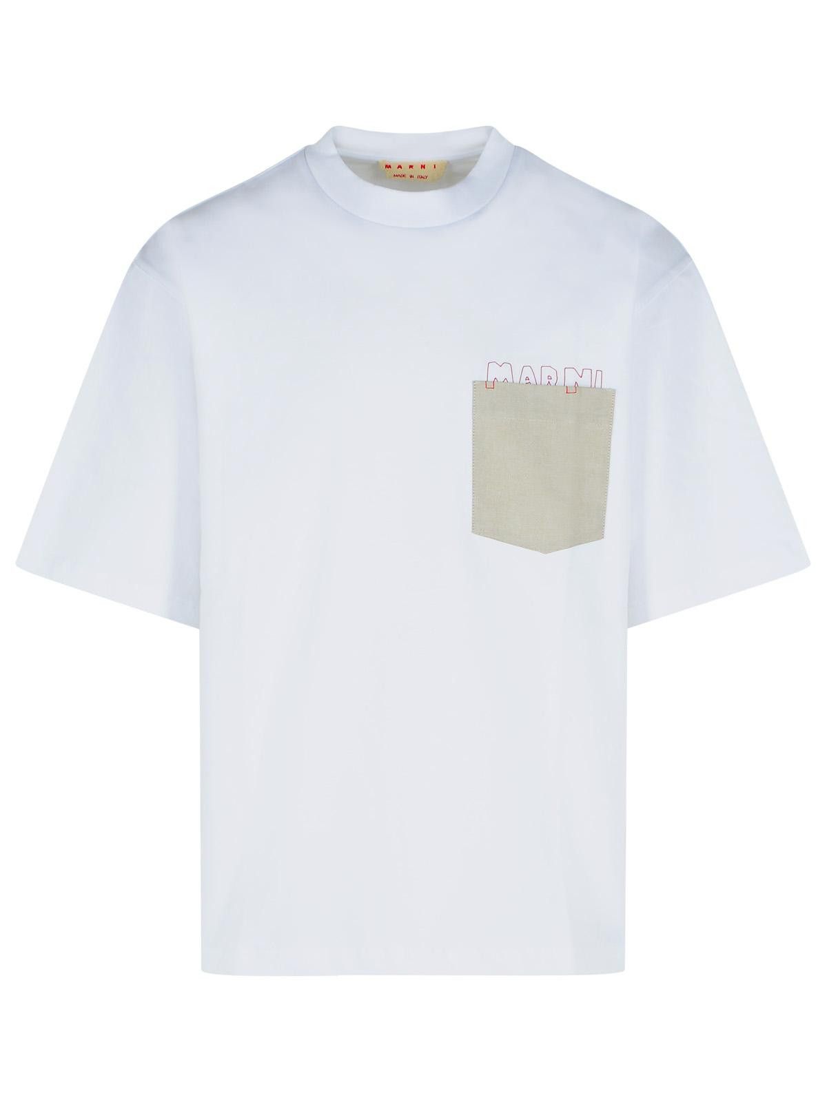 MARNI White Cotton T-Shirt