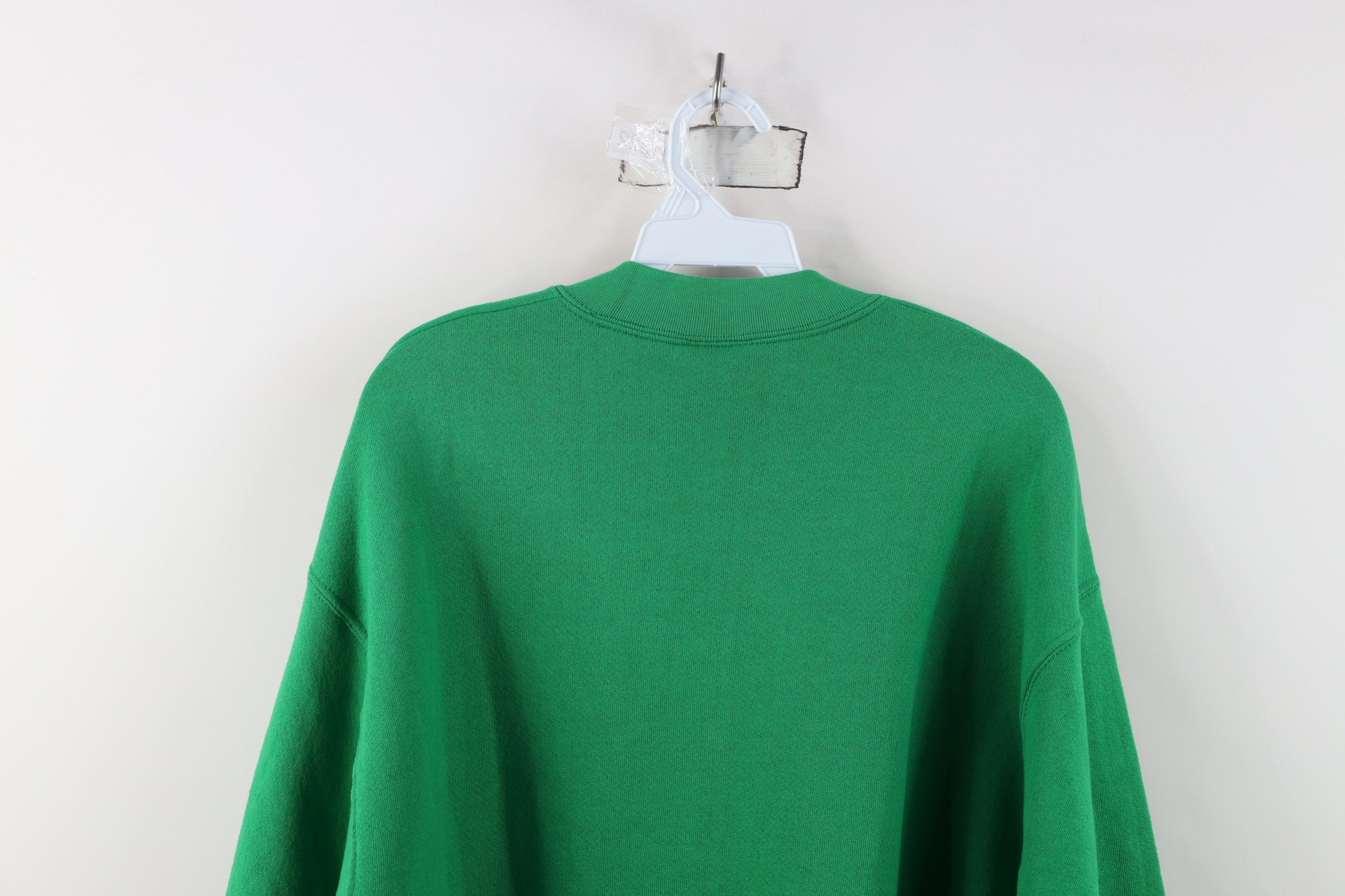 Vintage Vintage 90s Streetwear Crewneck Sweatshirt Kelly Green USA Size US L / EU 52-54 / 3 - 10 Thumbnail