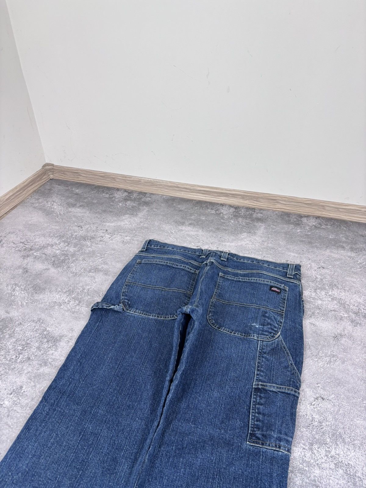 Dickies Dickies Y2K Hype Blue Carpenter Baggy Denim Jeans Size US 36 / EU 52 - 4 Thumbnail