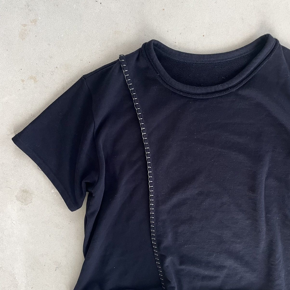 Yohji Yamamoto Y’s Asymmetrical Stitched T-Shirt Size US M / EU 48-50 / 2 - 4 Thumbnail