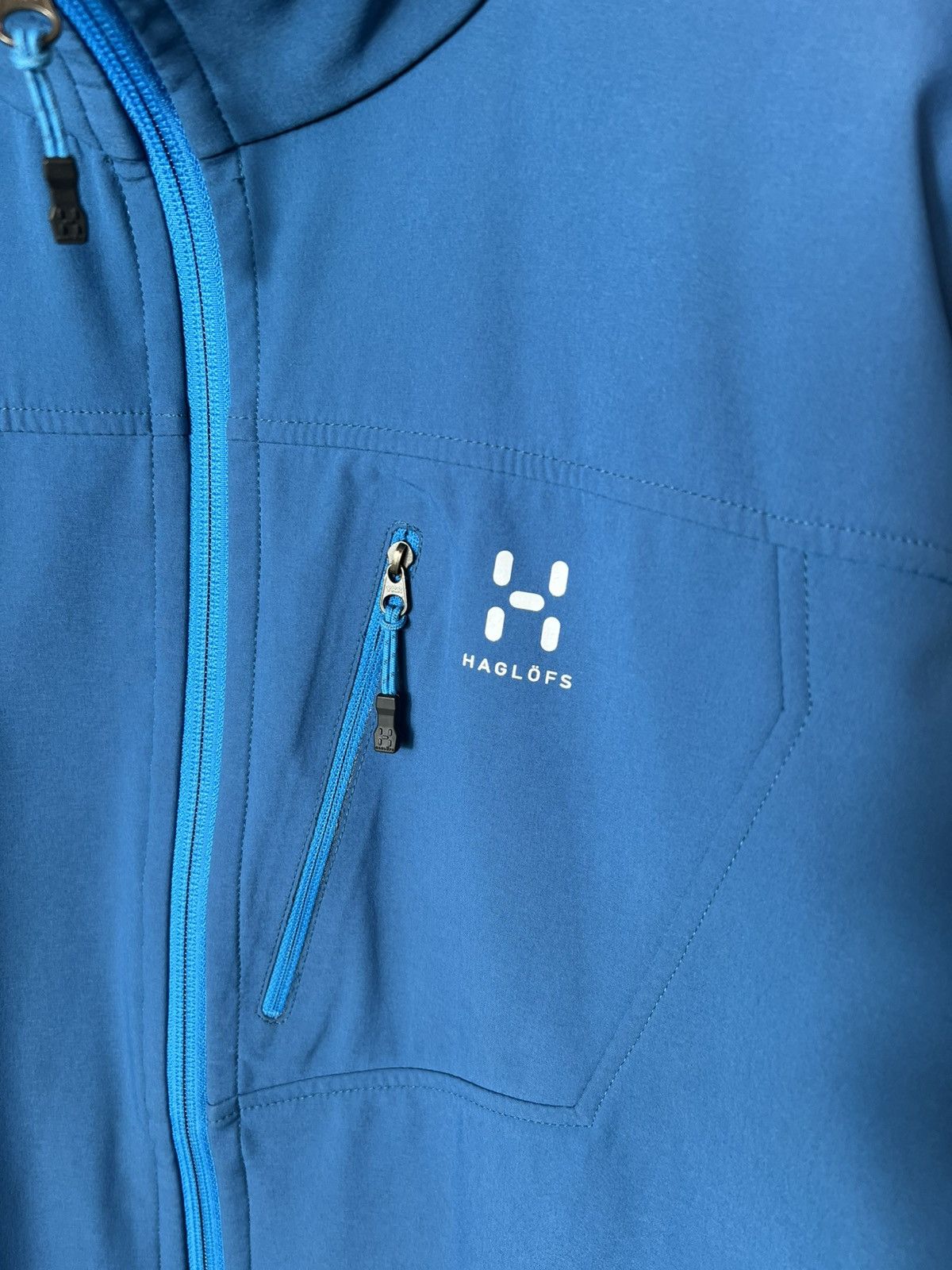 Haglofs Vintage Haglofs Bioga Shell Jacket Blue Outdoor Trekking Size US M / EU 48-50 / 2 - 4 Thumbnail