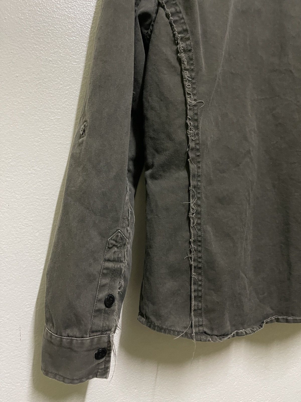 In The Attic Army Shirt Distressed Size US XL / EU 56 / 4 - 10 Thumbnail