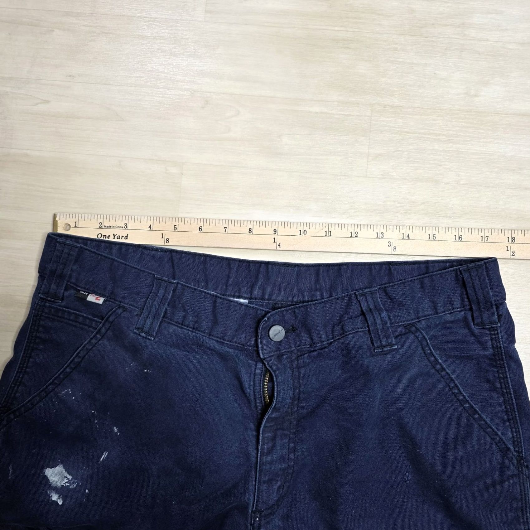 Carhartt Carhartt Cargo FR Distressed Painters Cargo Pants Mens 34 x 29 Flame Resistant Blue Size US 34 / EU 50 - 4 Thumbnail