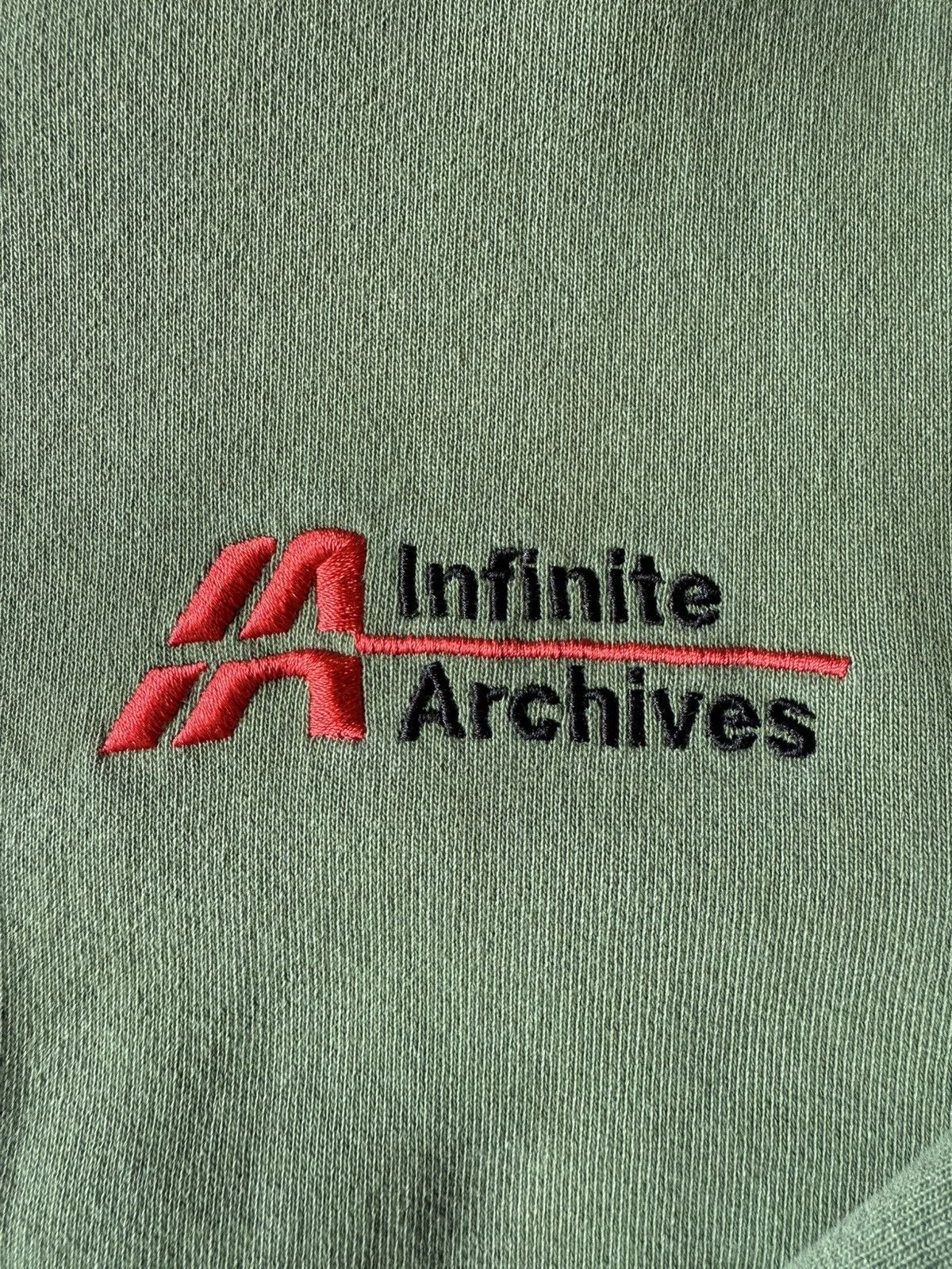 Infinite Archives Infinite Archives Logo New World Order Hoodie Olive Men's Size US S / EU 44-46 / 1 - 3 Thumbnail