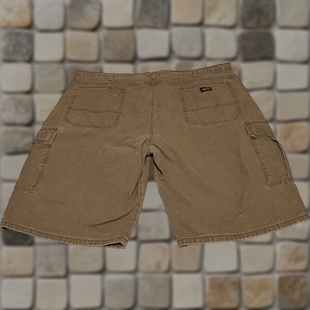 Dickies Dickies Mens Canvas Cargo Work Shorts 44x13 Brown Cargo Shorts Mens Brown Canvas Dickies 44 13 Workwear Casual Size US 44 / EU 60 - 1 Thumbnail