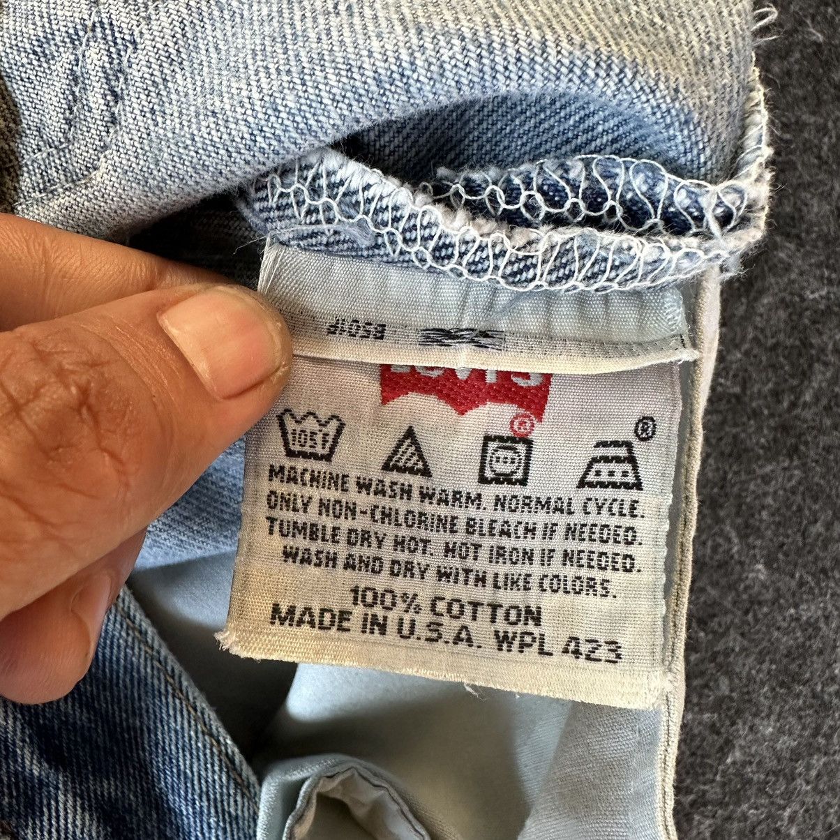 Levi's Vtg 90s Levis 501 Made in Usa Denim 29x35 D569 Size US 29 - 19 Thumbnail