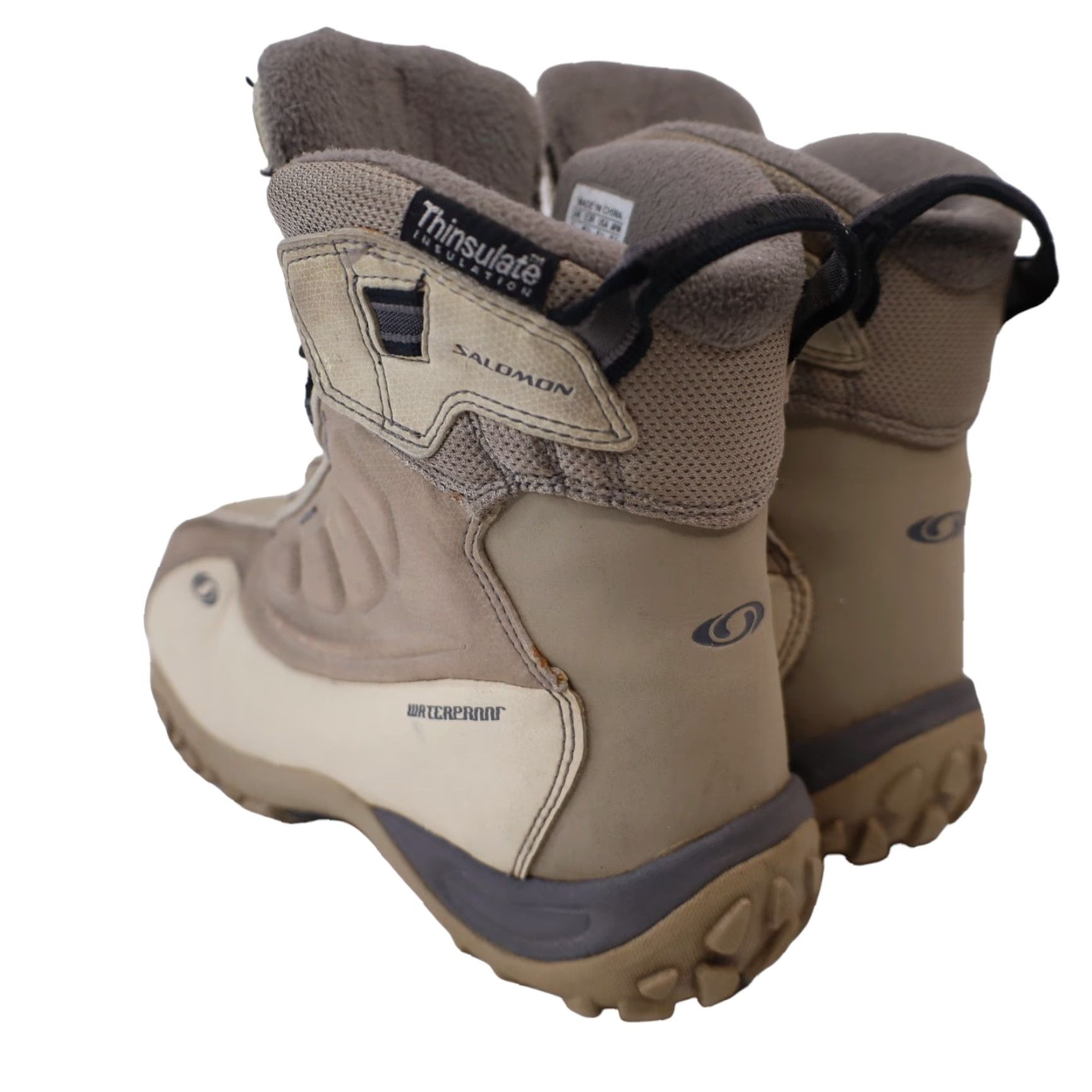 Salomon VINTAGE Salomon Quest Winter Boots Cream Womens 8.5 Shoe Size 8.5 Boots Snow Warm Waterproof 90s Mens? Size US 9 / IT 39 - 4 Thumbnail