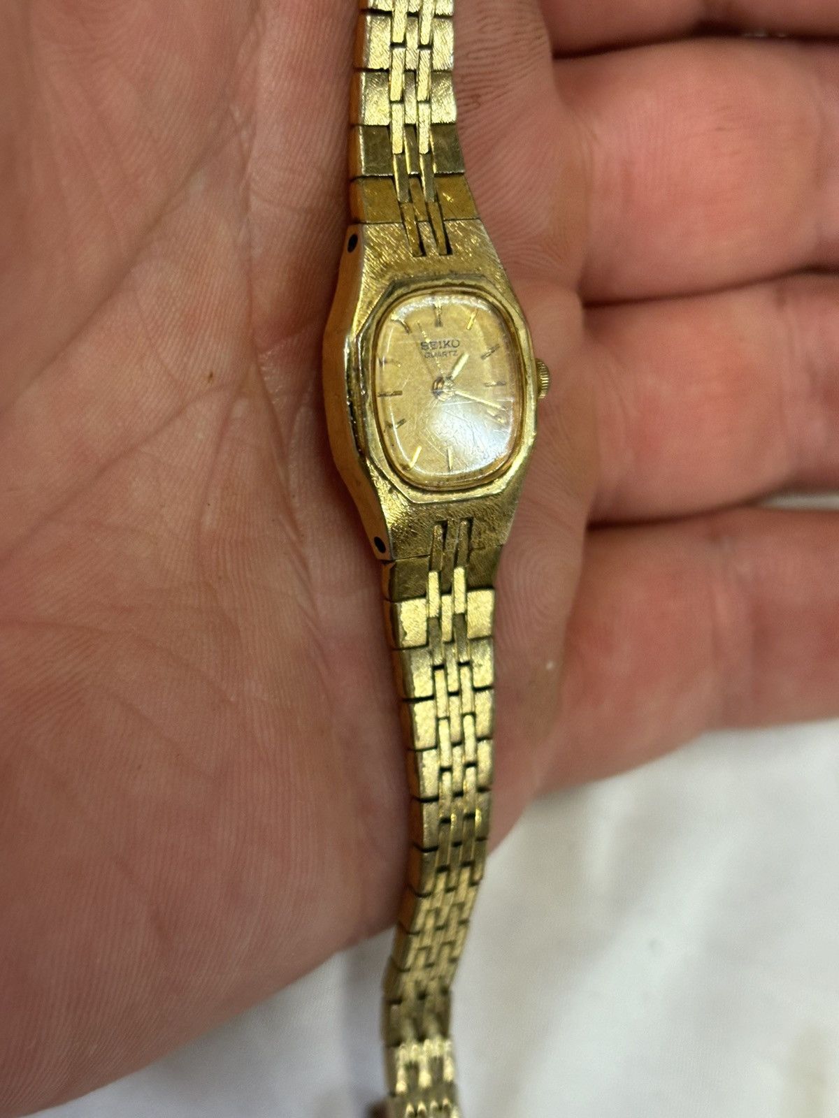 Seiko Vintage Seiko 5421-5279 Gold Tone Womens Watch! New Battery! Size ONE SIZE - 3 Thumbnail