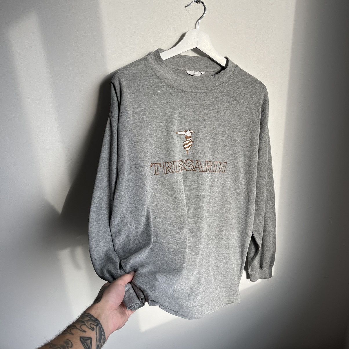 Trussardi Vintage 90s Trussardi Sweatshirt Size US XL / EU 56 / 4 - 3 Thumbnail