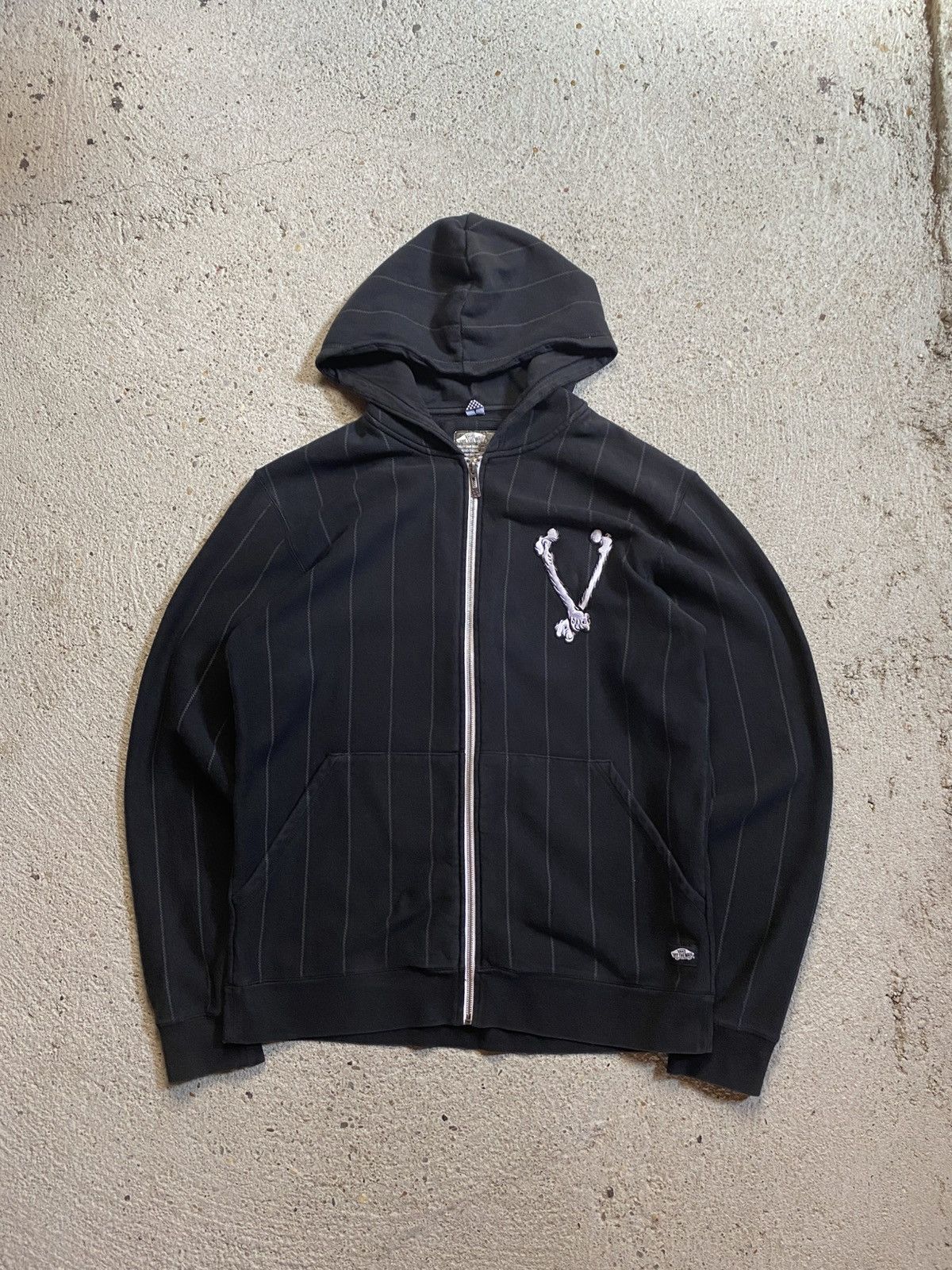 Vans Vans skeleton bones hoodie vintage black skate southpole Size US XL / EU 56 / 4 - 2 Thumbnail