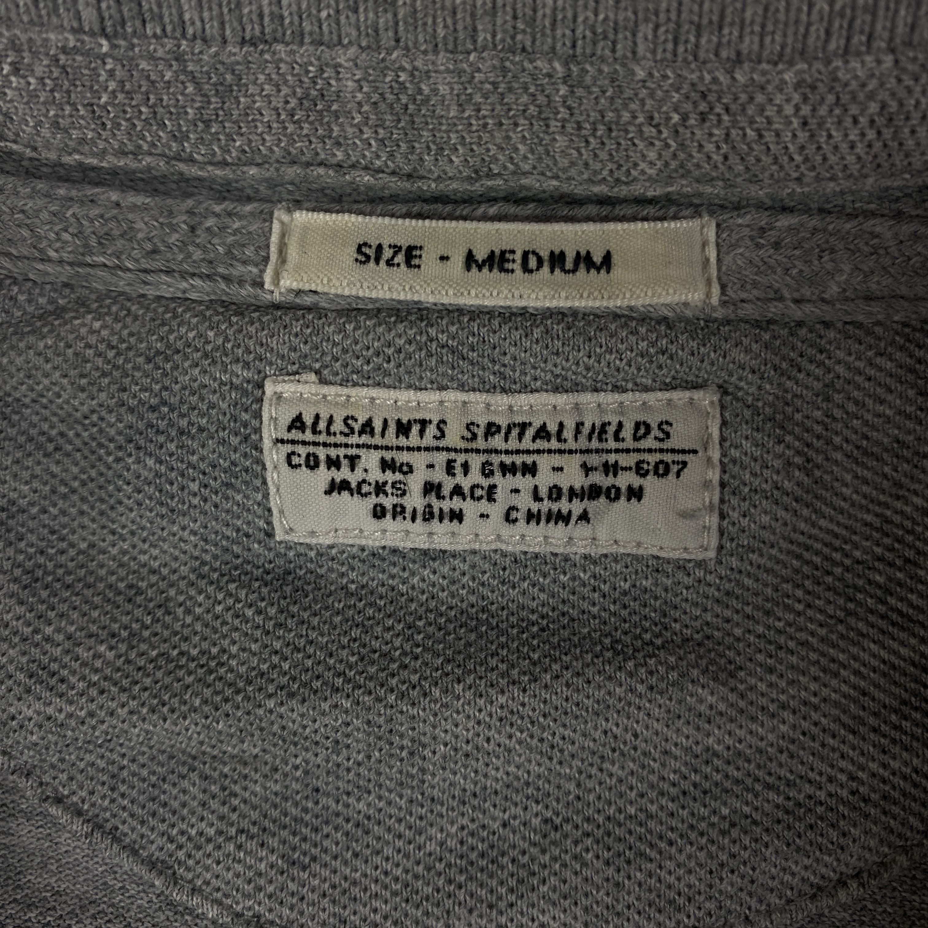 Allsaints Mens Long Sleeve Polo Shirts AllSaints Spitalfields Size M Size US M / EU 48-50 / 2 - 4 Thumbnail