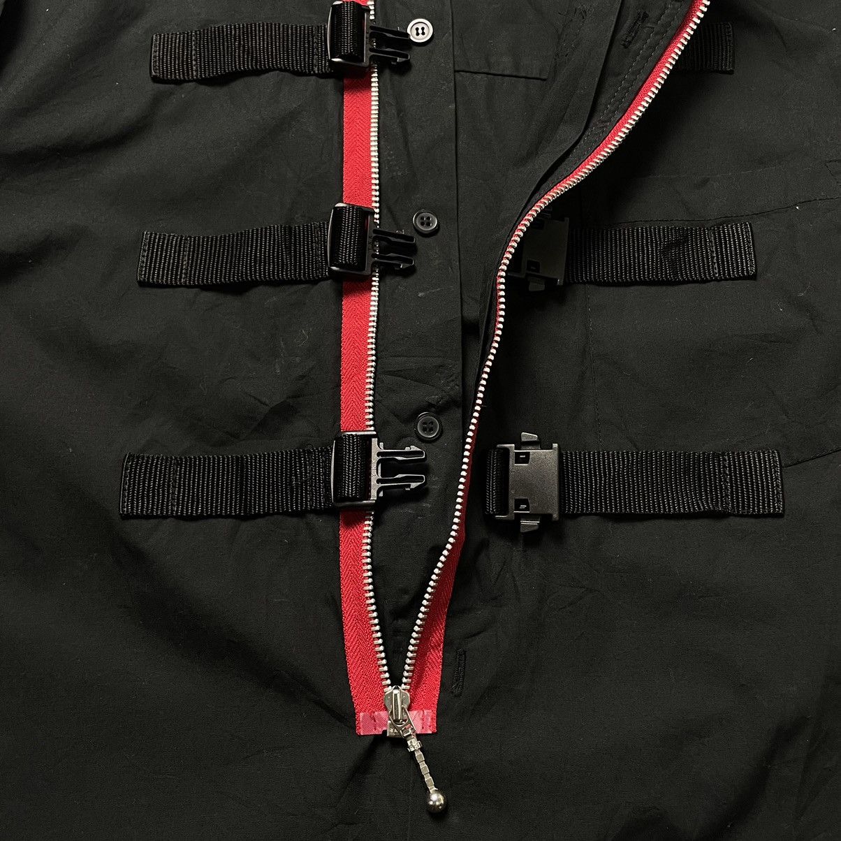 Japanese Brand 🇯🇵 ACID JAZZ MEN BONDAGE MAD PUNK GOTHIC LIGHT JACKET Size US M / EU 48-50 / 2 - 16 Thumbnail