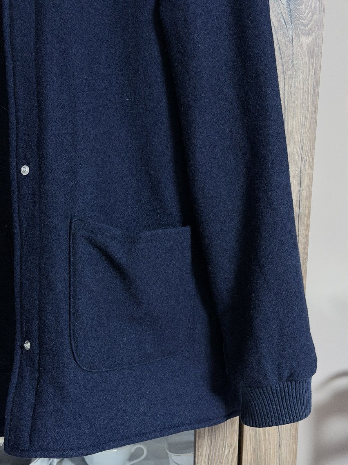 Our Legacy Our Legacy wool navy jacket sherpa L Parka Size US L / EU 52-54 / 3 - 5 Thumbnail