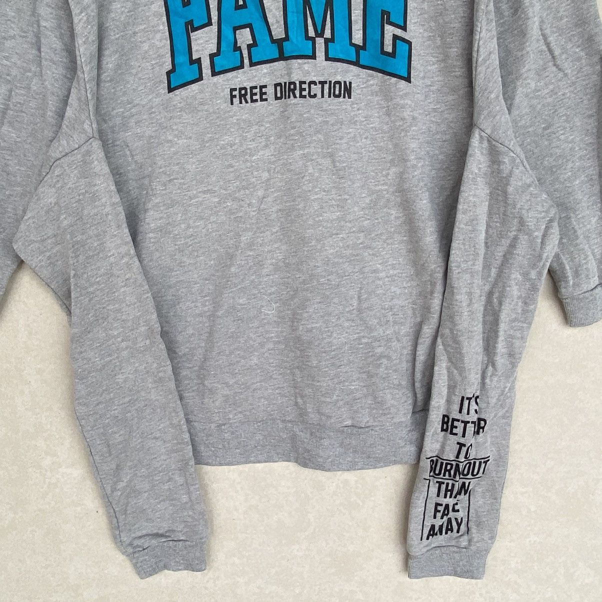 Other Vintage Fame Free Direction Printed Crewneck Sweatshirt Gray Size US M / EU 48-50 / 2 - 4 Thumbnail