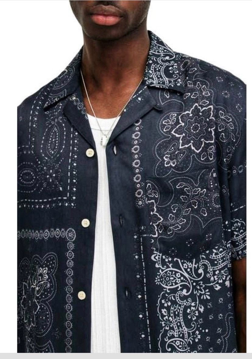 Allsaints AllSaints Jalisco Bandana Print Camp Light Shirts Size US XL / EU 56 / 4 - 1 Thumbnail