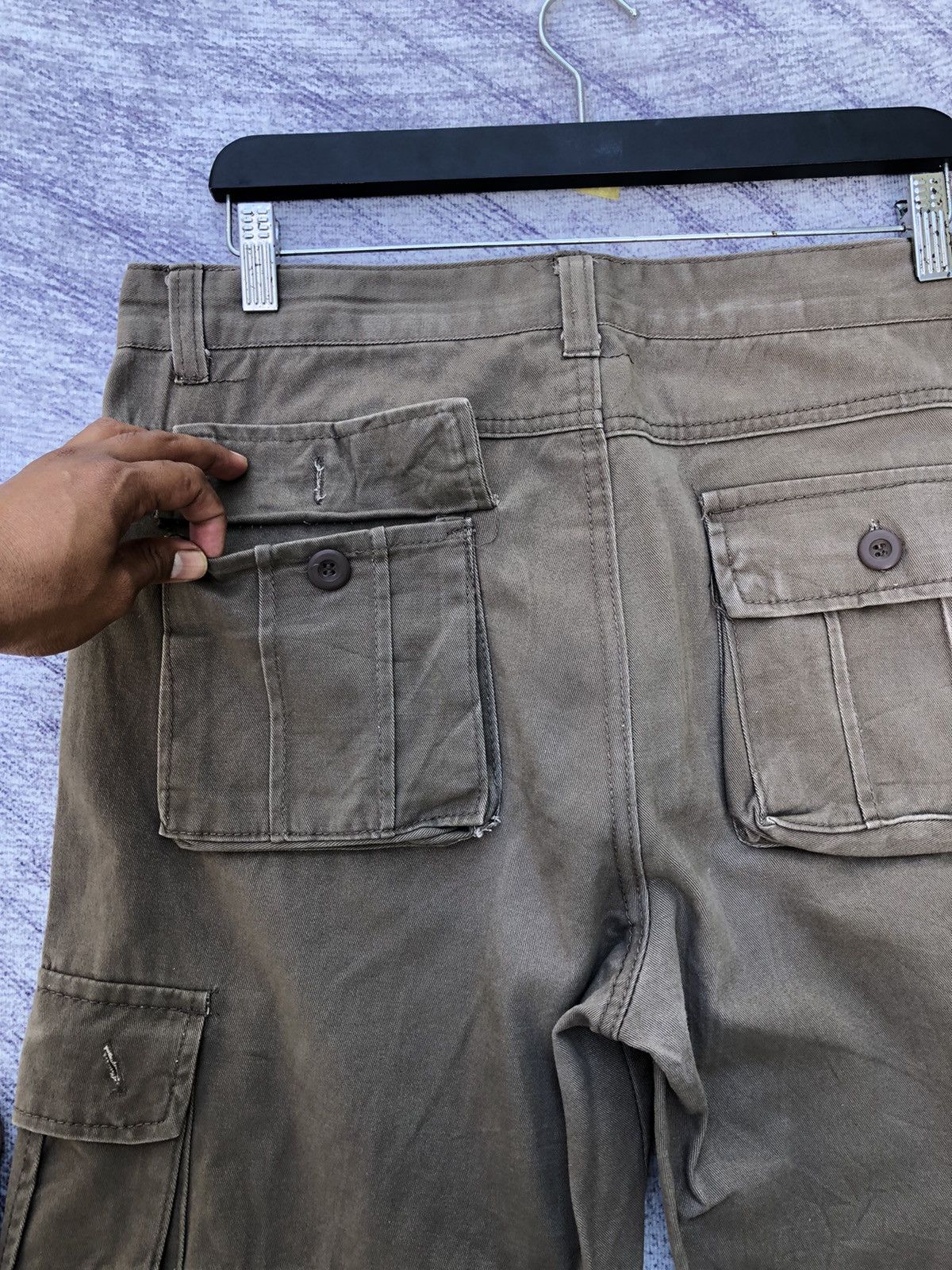 20471120 × Seditionaries × Vintage Japanesebrand Cargo Pants 8 Pocket W34xL42 Size US 34 / EU 50 - 15 Thumbnail