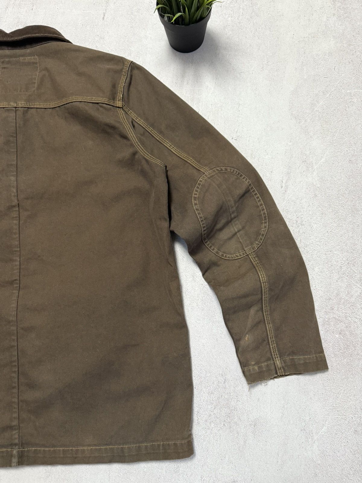 Dickies × Vintage Vintage Dickies Work Denim Jacket Brown Faded Amazing 90s Size US L / EU 52-54 / 3 - 12 Thumbnail