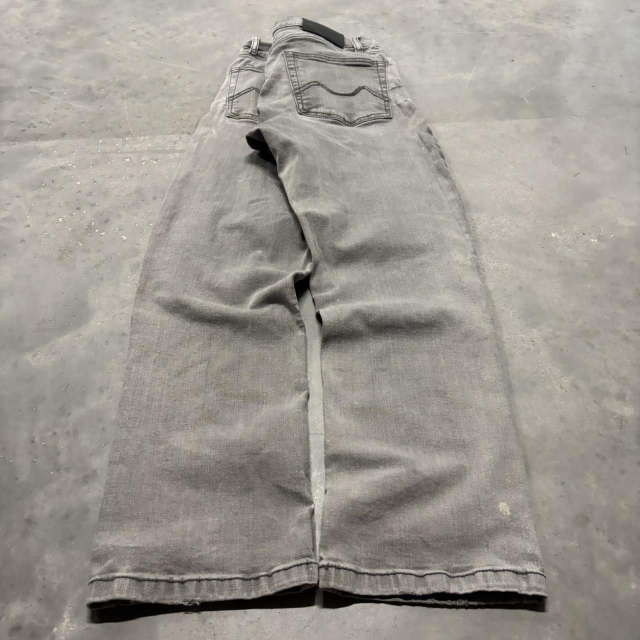 Japanese Brand × Vintage Crazy Vintage Y2K/2000s Grunge Faded Grey Mall Goth Denim Jeans! Size US 31 - 4 Thumbnail