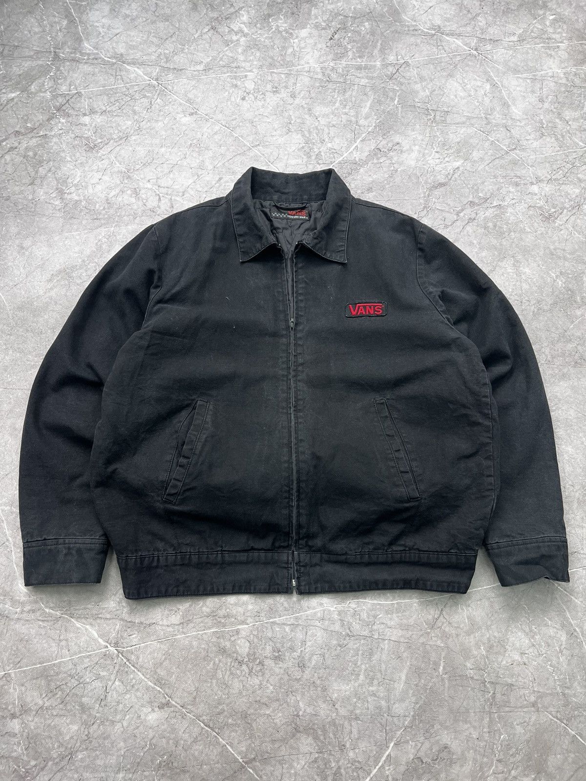Vans × Vintage Vintage 90s Sunfaded VANS SKATE MODULAR Detroit Jacket Size US M / EU 48-50 / 2 - 1 Thumbnail