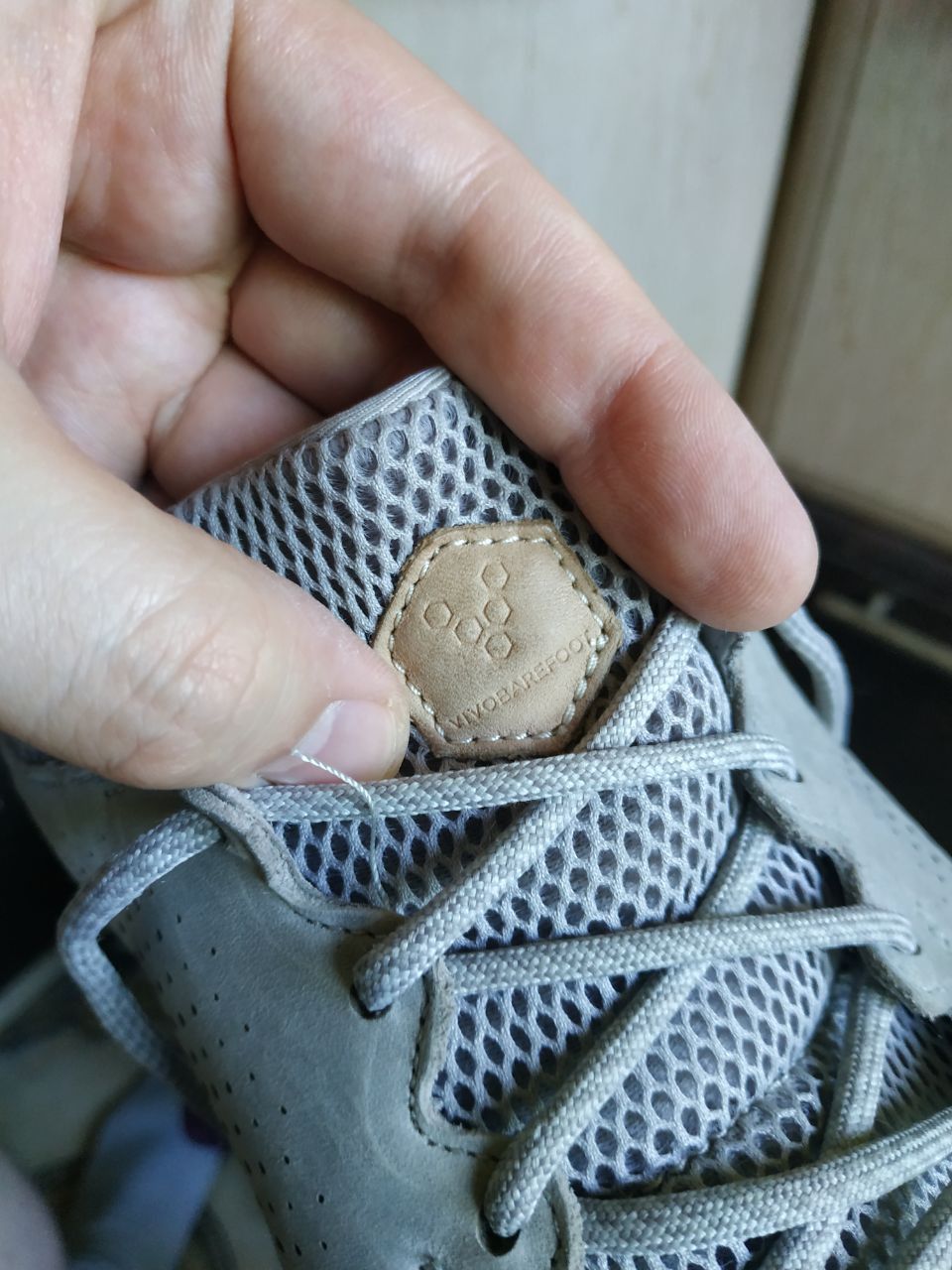 Vivobarefoot Vivobarefoot Primus Trio Grey Leather Mesh Shoes EU 45 US 12 Size US 12 / EU 45 - 9 Thumbnail