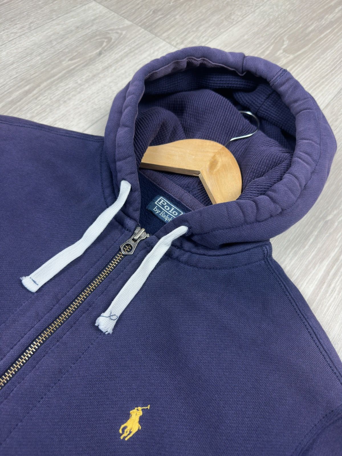 Polo Ralph Lauren Vintage Polo Ralph Lauren Zip Up Distressed Hoodie Size M Size US M / EU 48-50 / 2 - 6 Thumbnail