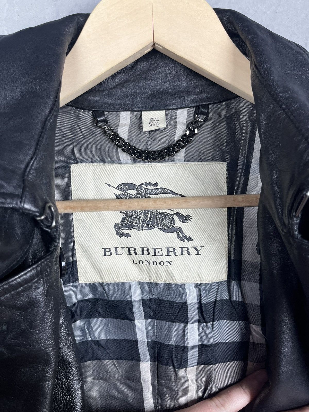 Burberry Burberry avant garde y2k leather coat jacket RARE Size M / US 6-8 / IT 42-44 - 16 Thumbnail