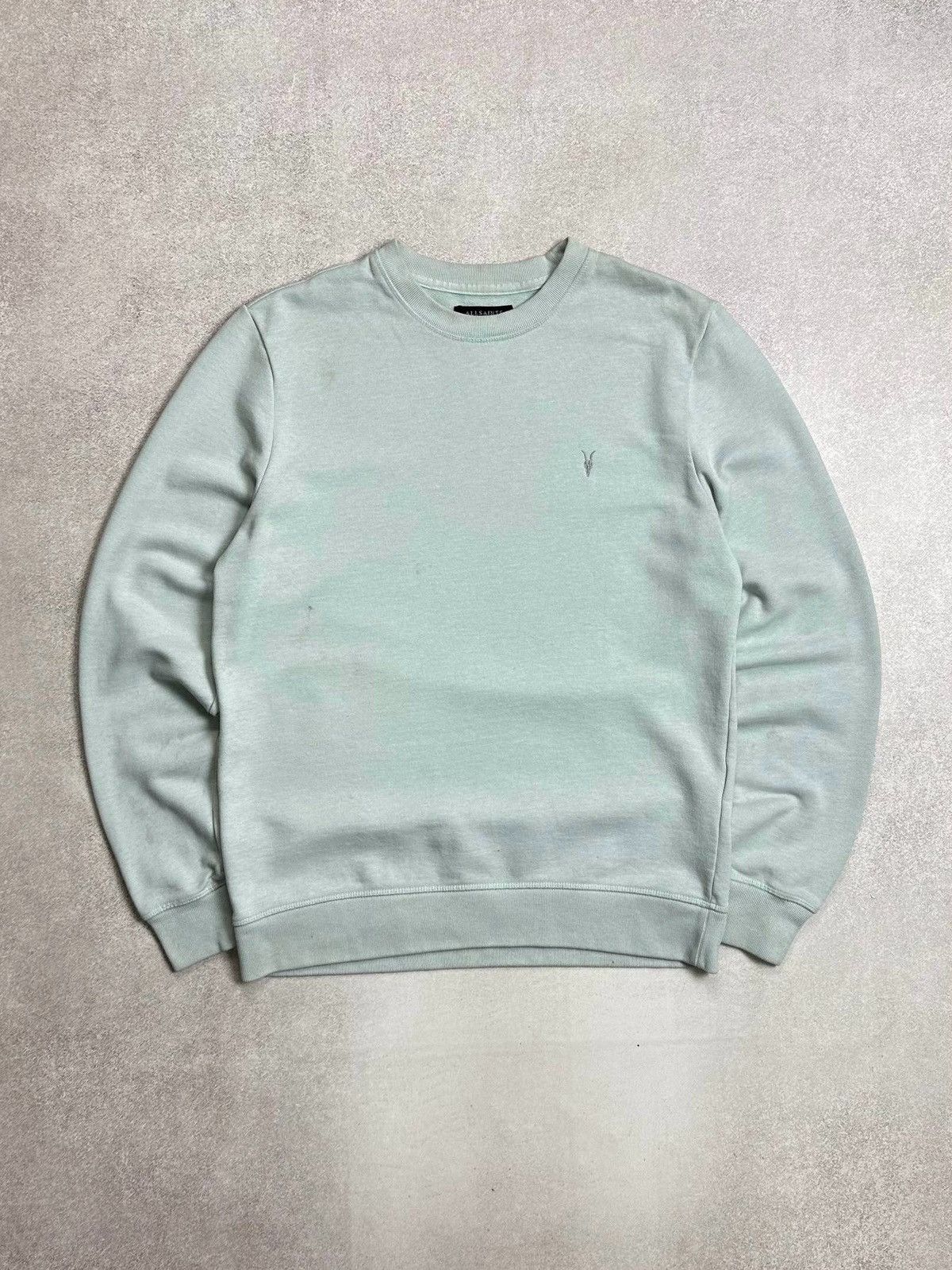 Allsaints Allsaints Distressed Blue Sweatshirt Rare M Size US M / EU 48-50 / 2 - 1 Thumbnail