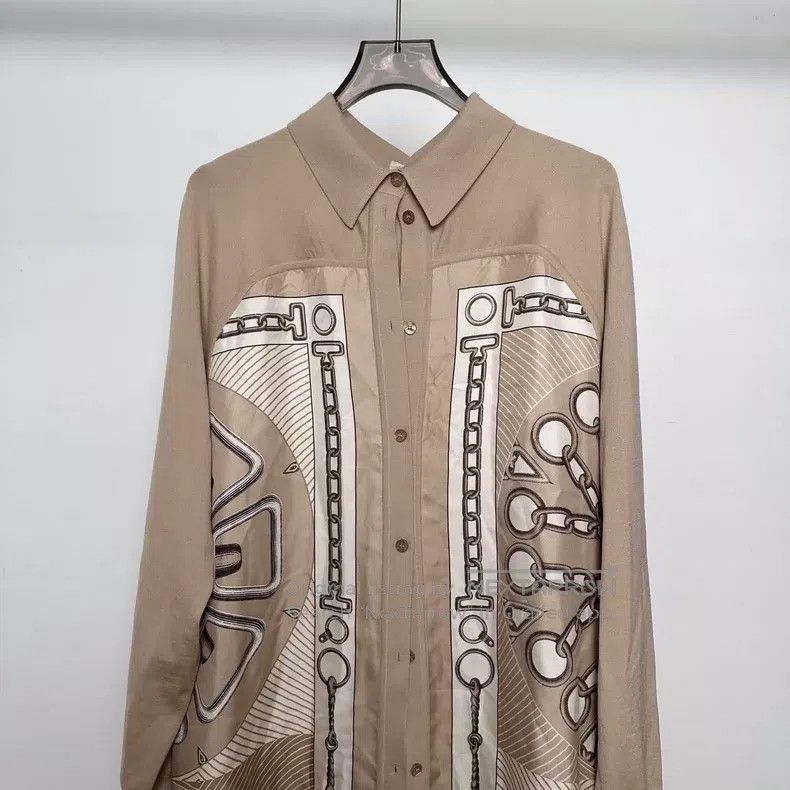 Hermes Hermes FW24 All-over Print Loose Dress Jacket Size XS / US 0-2 / IT 36-38 - 4 Thumbnail
