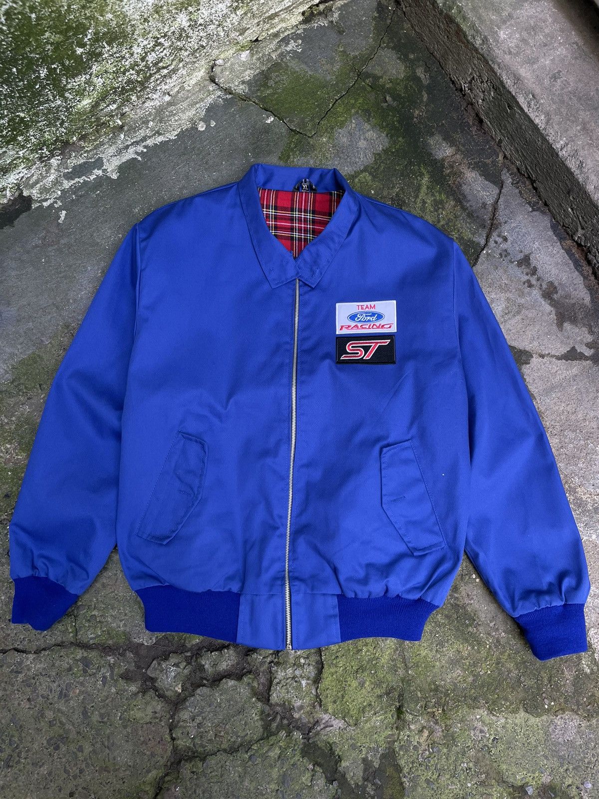 Ford Vintage Ford ST Racing Bomber Jacket 00’s Blue RARE Size US XL / EU 56 / 4 - 1 Thumbnail