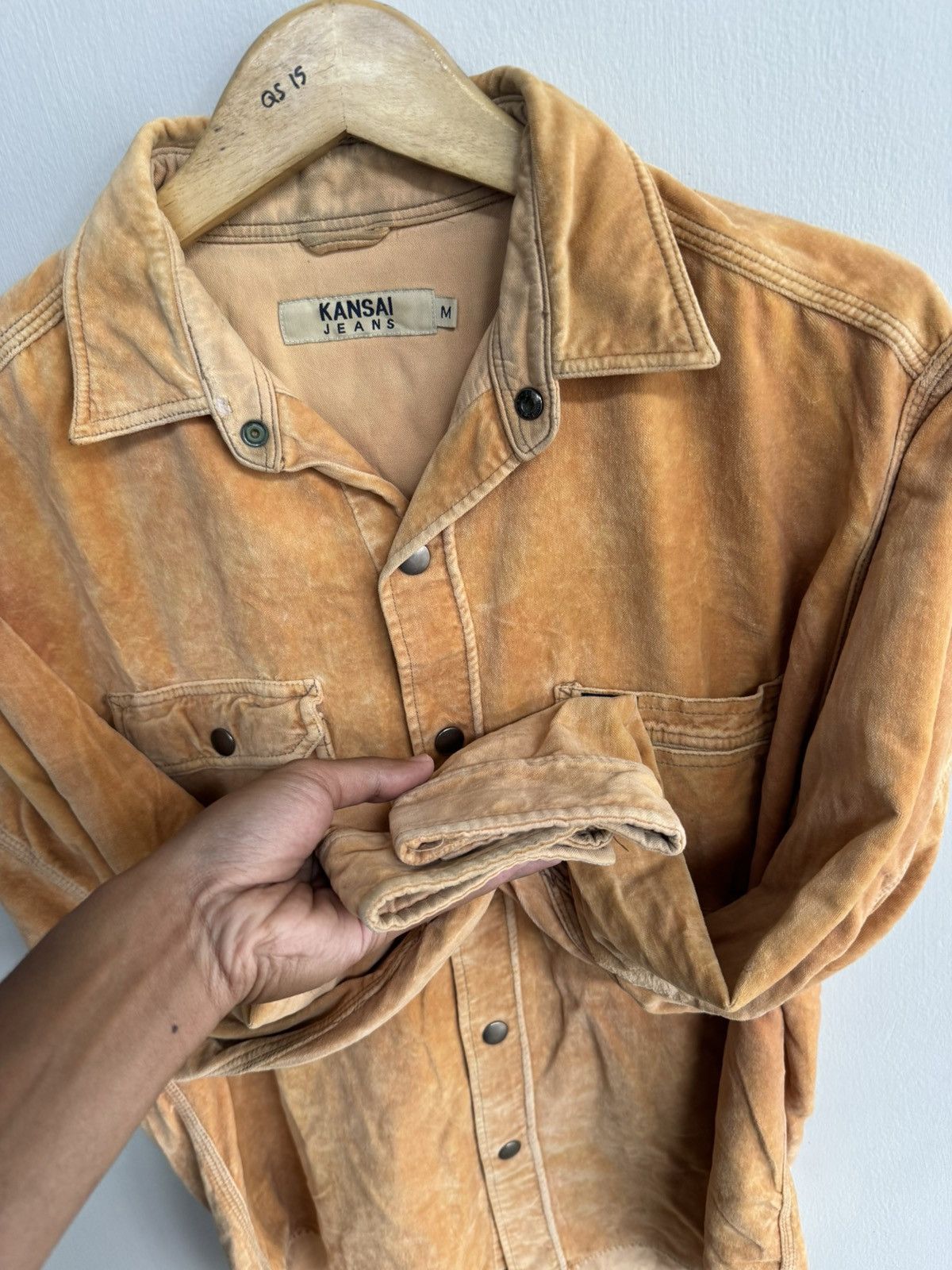 Kansai Yamamoto KANSAI JEANS CORDUROY LONG SHIRT Size US L / EU 52-54 / 3 - 4 Thumbnail