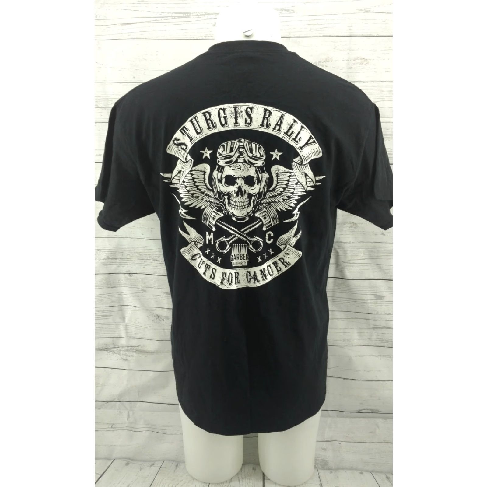 Gildan Sturgis Black Hills Motorcycle Rally South Dakota 75th Anniversary Shirt Large Shirt Mens Black 100% Cotton Graphic Tee T-Shirt Size US L / EU 52-54 / 3 - 3 Thumbnail