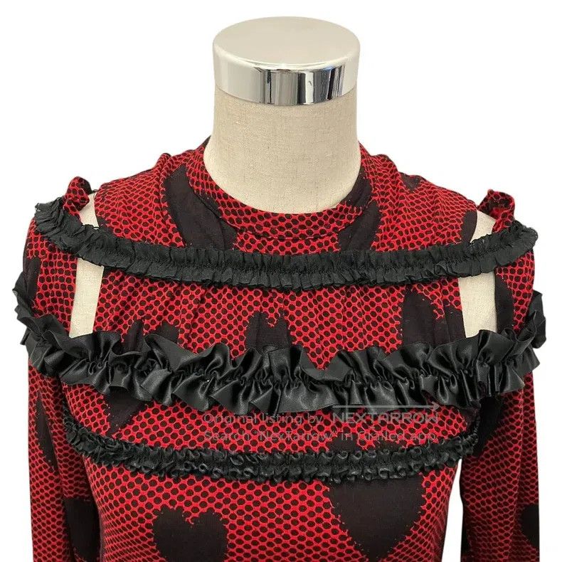 Comme des Garcons Comme Des Garcons Heart-shaped gathered top Size S / US 4 / IT 40 - 4 Thumbnail