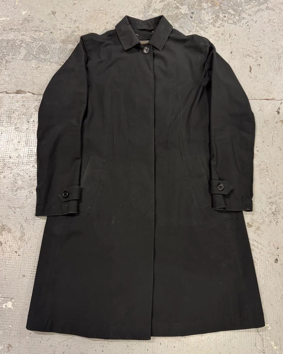 Prada 2000s Prada Black Trench Raincoat Jacket Size M / US 6-8 / IT 42-44 - 1 Thumbnail