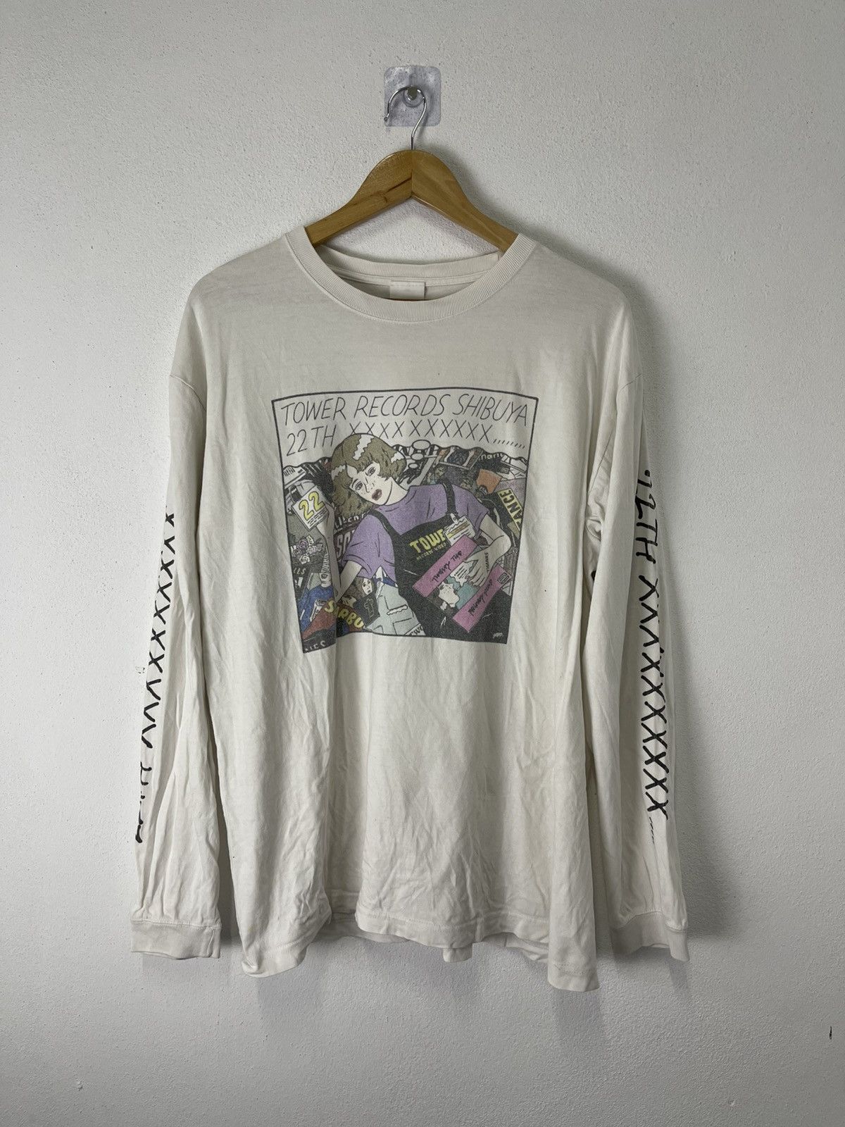 Tower Records Shibuya 22th long sleeve shirt