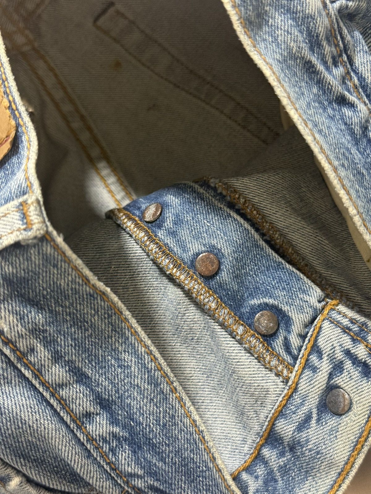 Levi's Vintage 90s Levi's 501 Redline Selvedge Made in USA Size US 28 / EU 44 - 11 Thumbnail