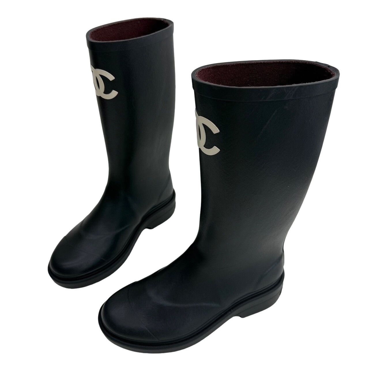 Chanel Chanel Logo Rubber Boots Size 36 Size US 5 / IT 35 - 1 Thumbnail
