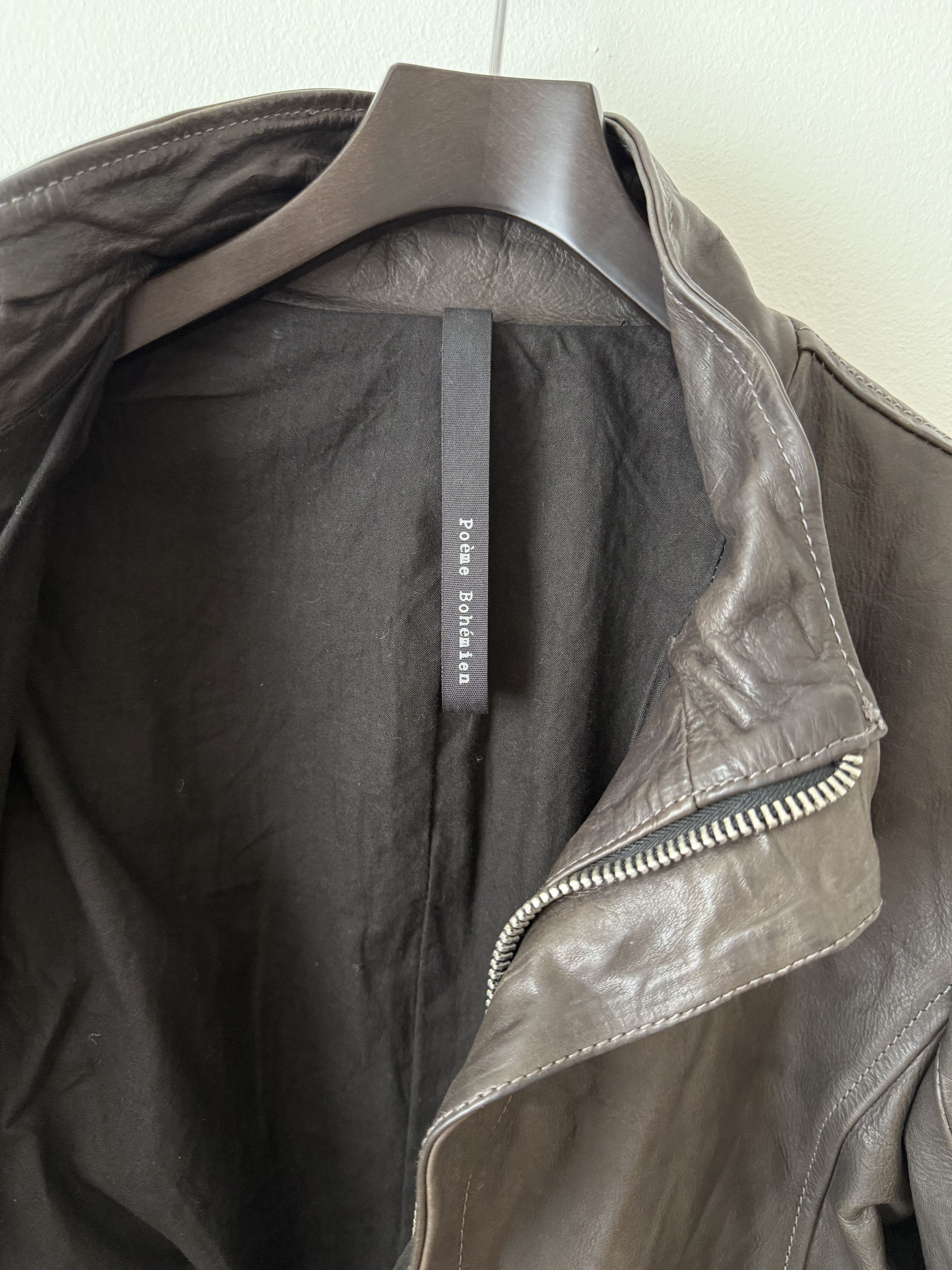 Poeme Bohemien Leather Moto Jacket Size US M / EU 48-50 / 2 - 16 Thumbnail