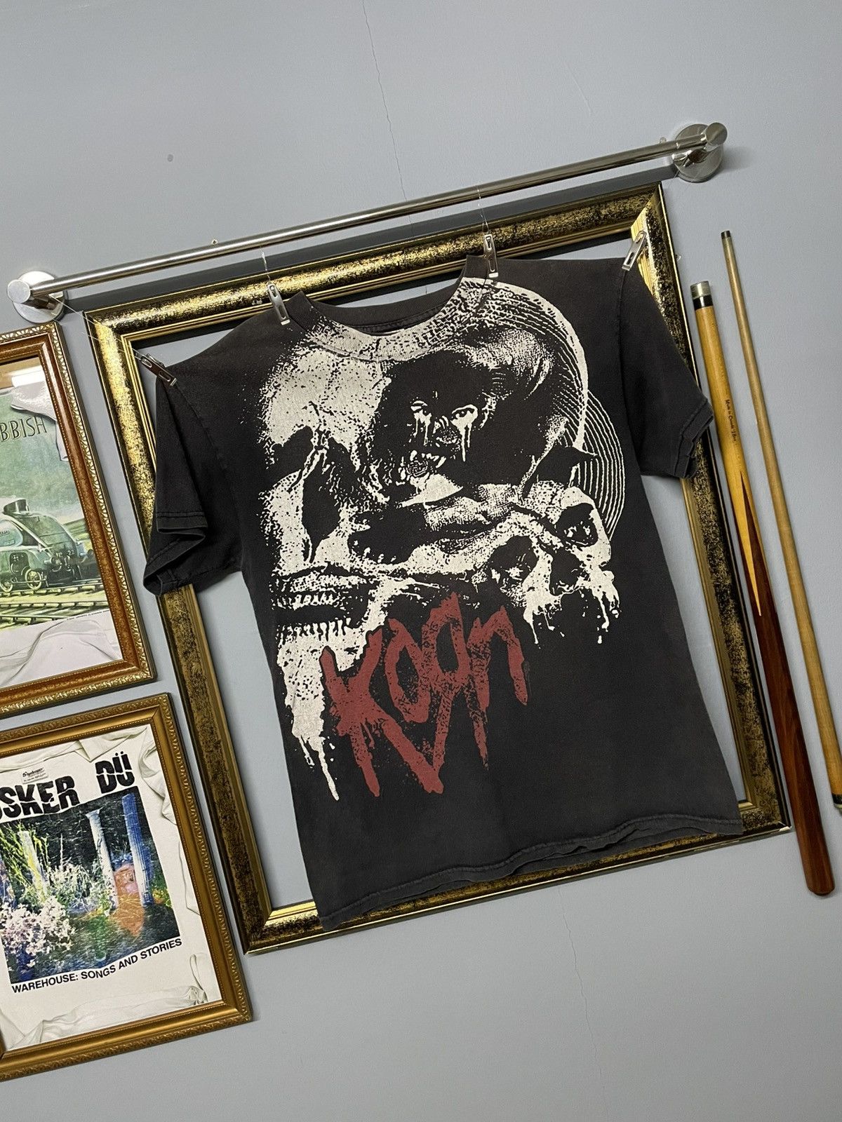 Vintage Vintage Korn Metal Og Illustration Skull Trash Sunfaded Tee Size US M / EU 48-50 / 2 - 2 Thumbnail