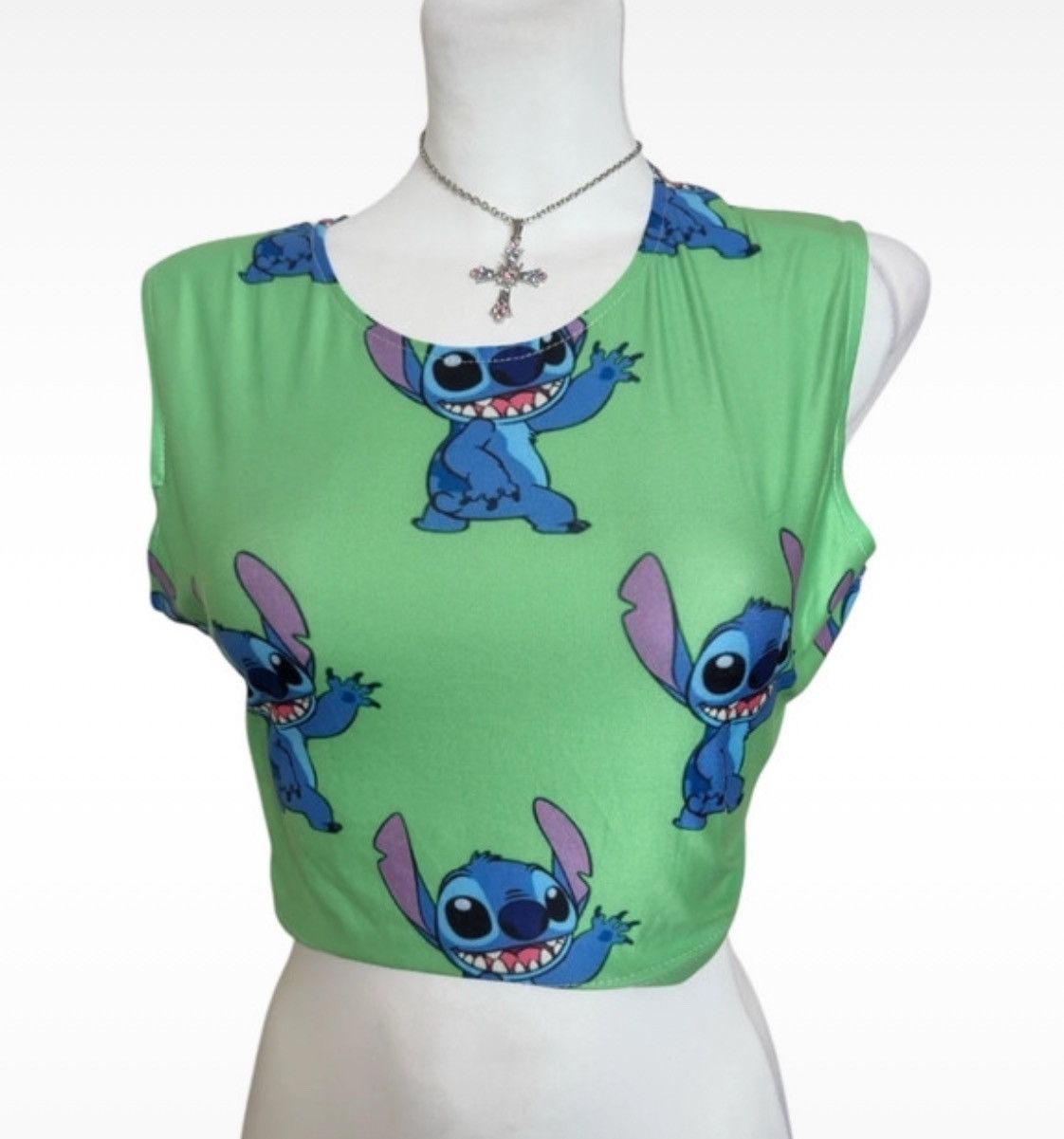 Disney Stitch sleeveless top blouse Coquette Size L / US 10 / IT 46 - 1 Preview