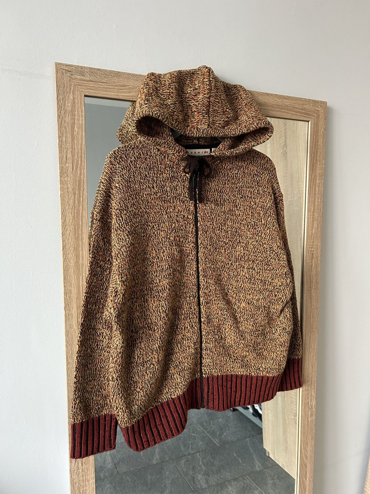 Knit hoodie Marni Uniqlo brown