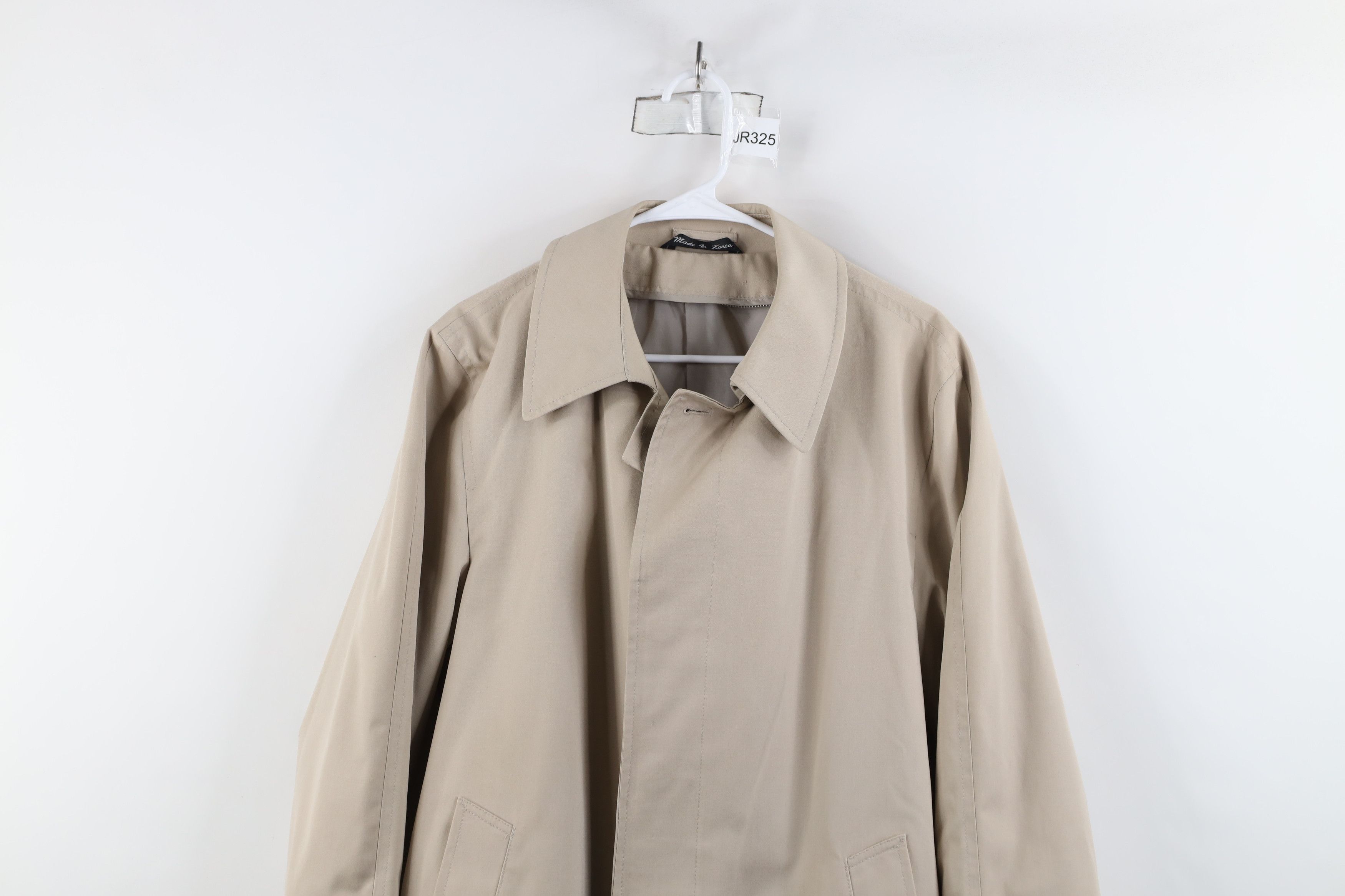 Vintage Vintage 70s Streetwear Button Trench Coat Rain Jacket Beige Size US L / EU 52-54 / 3 - 2 Thumbnail