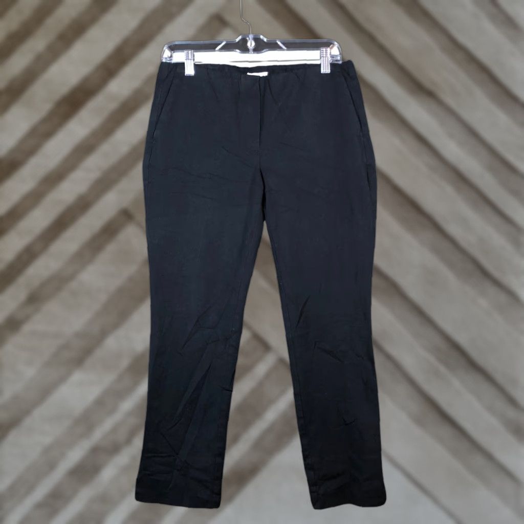 Ann Taylor J Jill Womens Pants Black Pull On Mid Rise Ankle Premium Bi-Stretch 8 Size 24" / US 00 / IT 34 - 1 Thumbnail