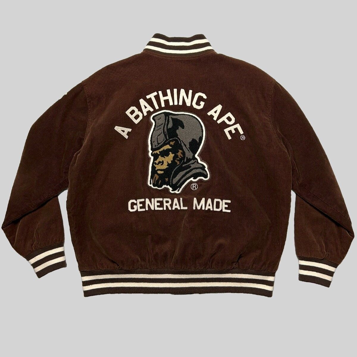 Bape Bape General Made Corduroy Varsity Jacket | Grailed